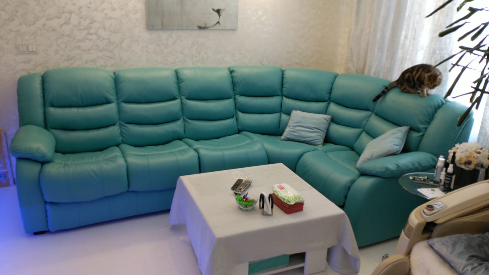 Перетяжка дивана на дому. Барабинск