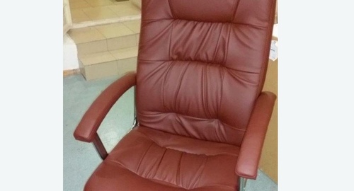 Обтяжка офисного кресла. Барабинск